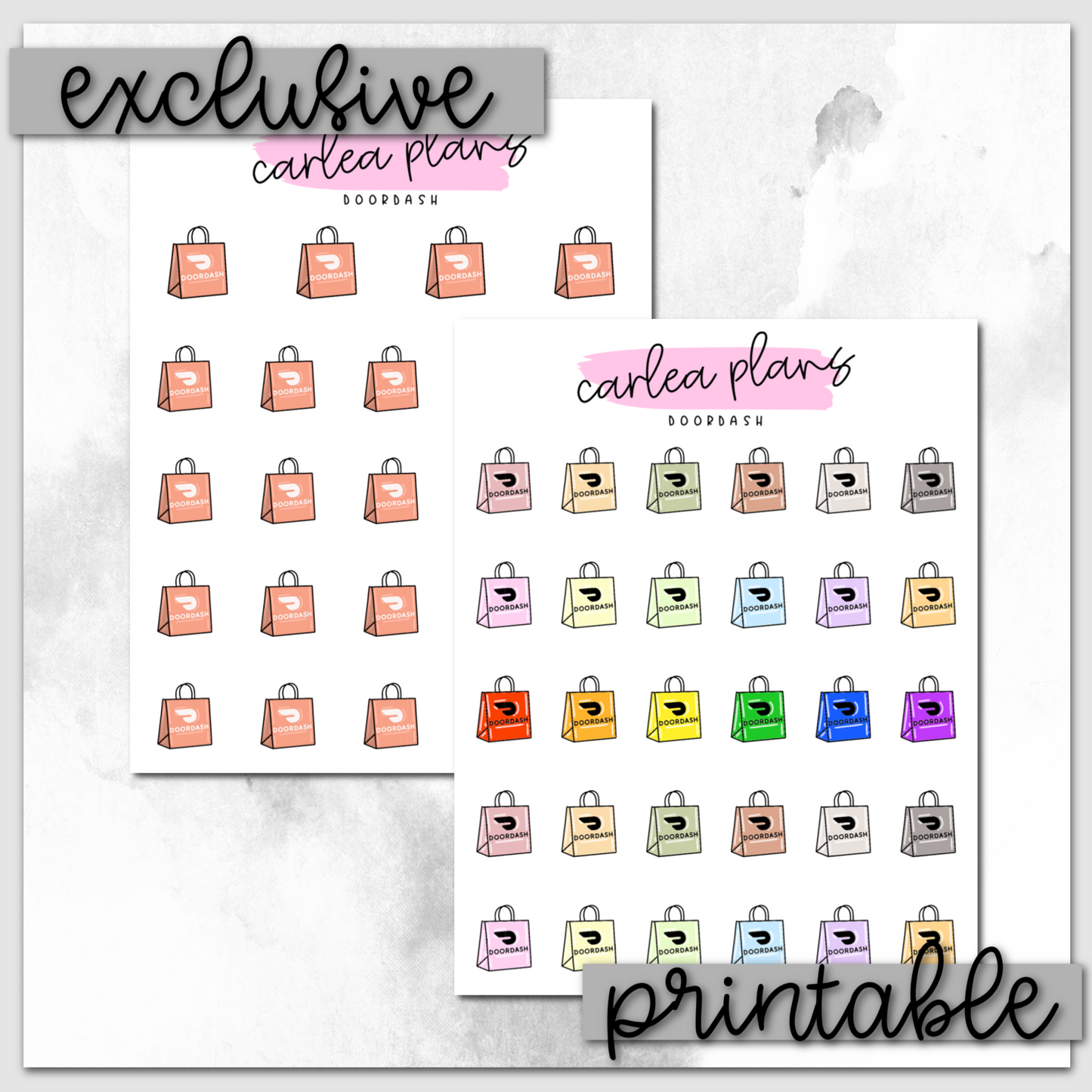 DoorDash Icons | Printable Icons