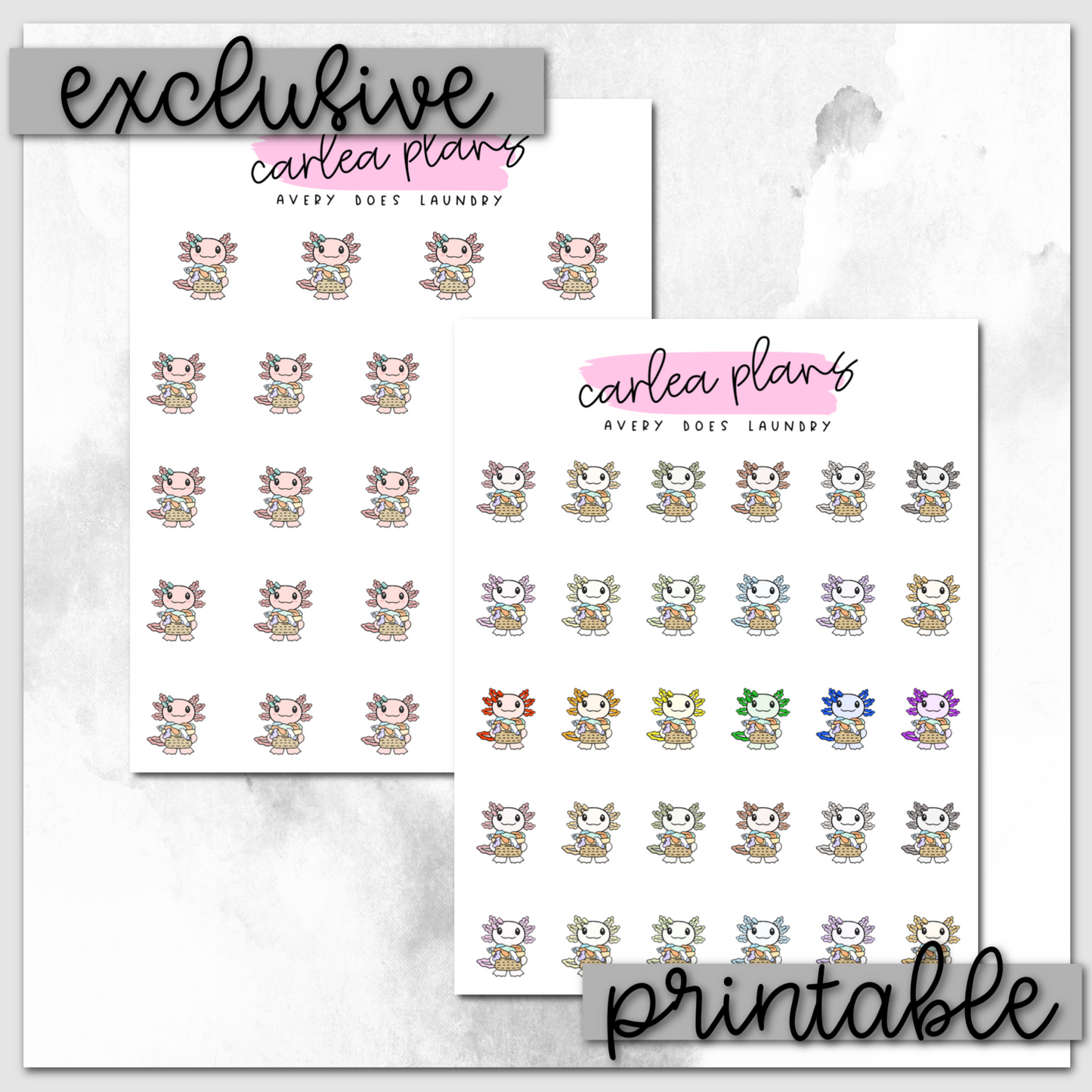Avery Does Laundry Icons | Printable Characters