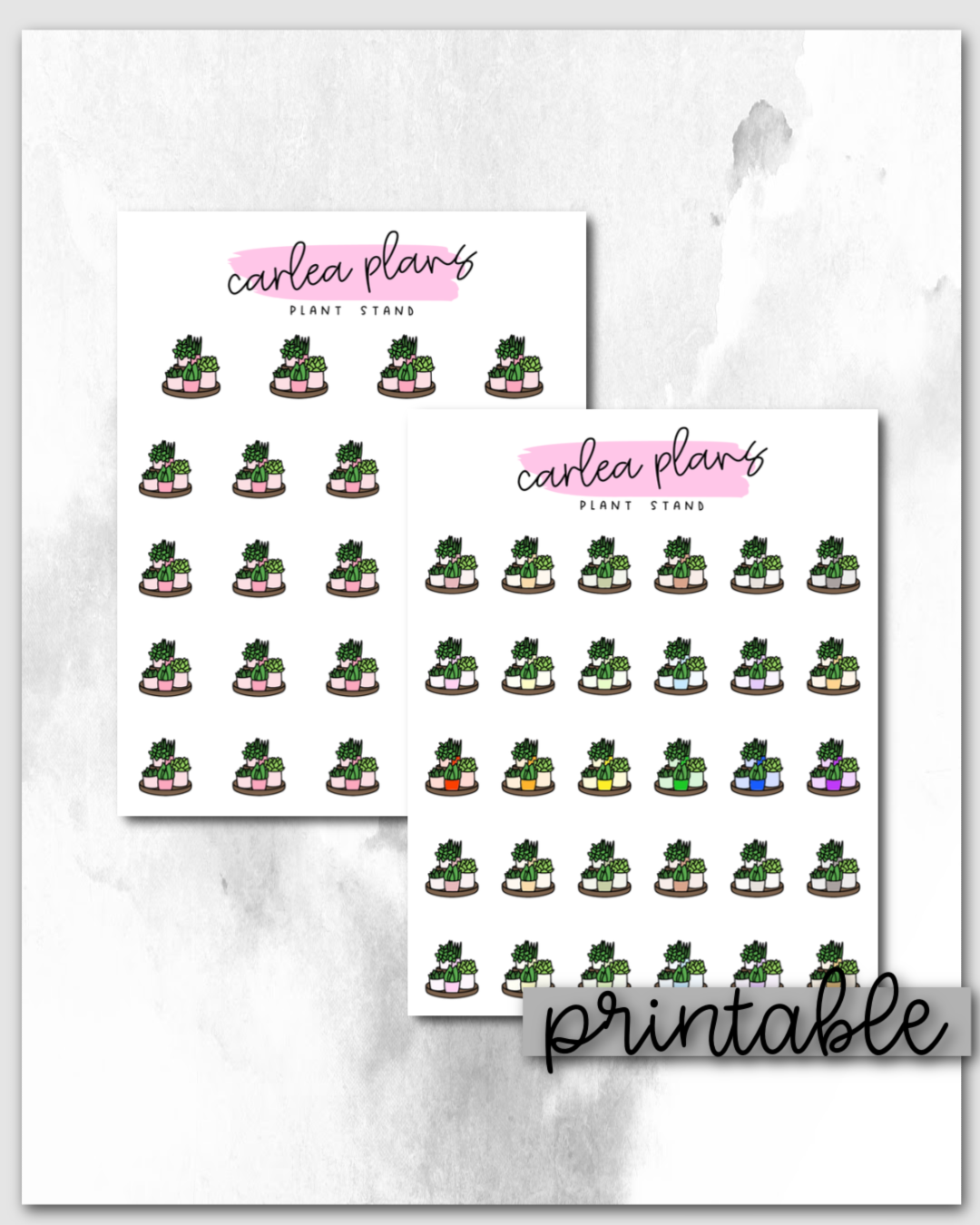 Plant Stand Icons | Printable Icons