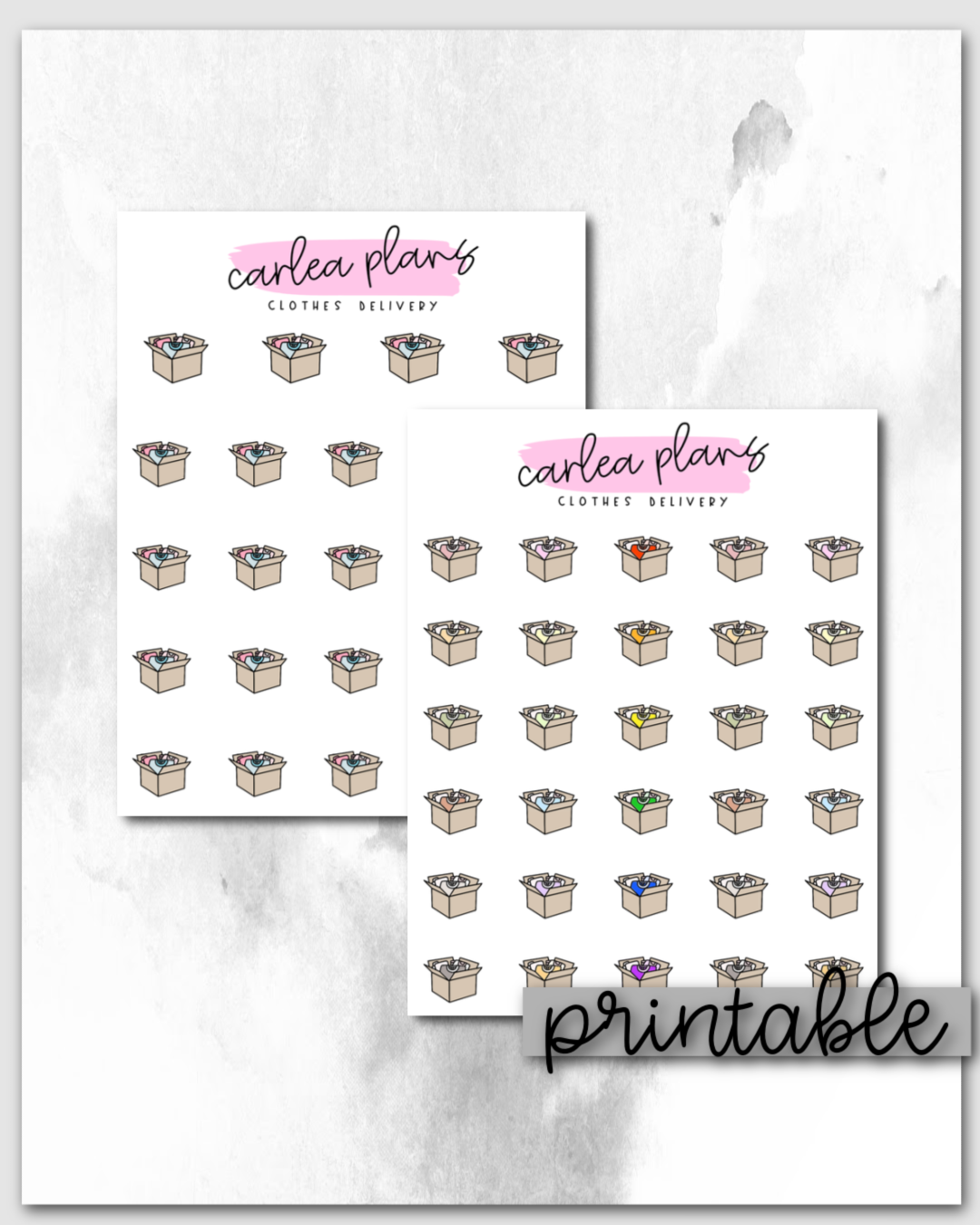 Clothes Delivery Icons | Printable Icons