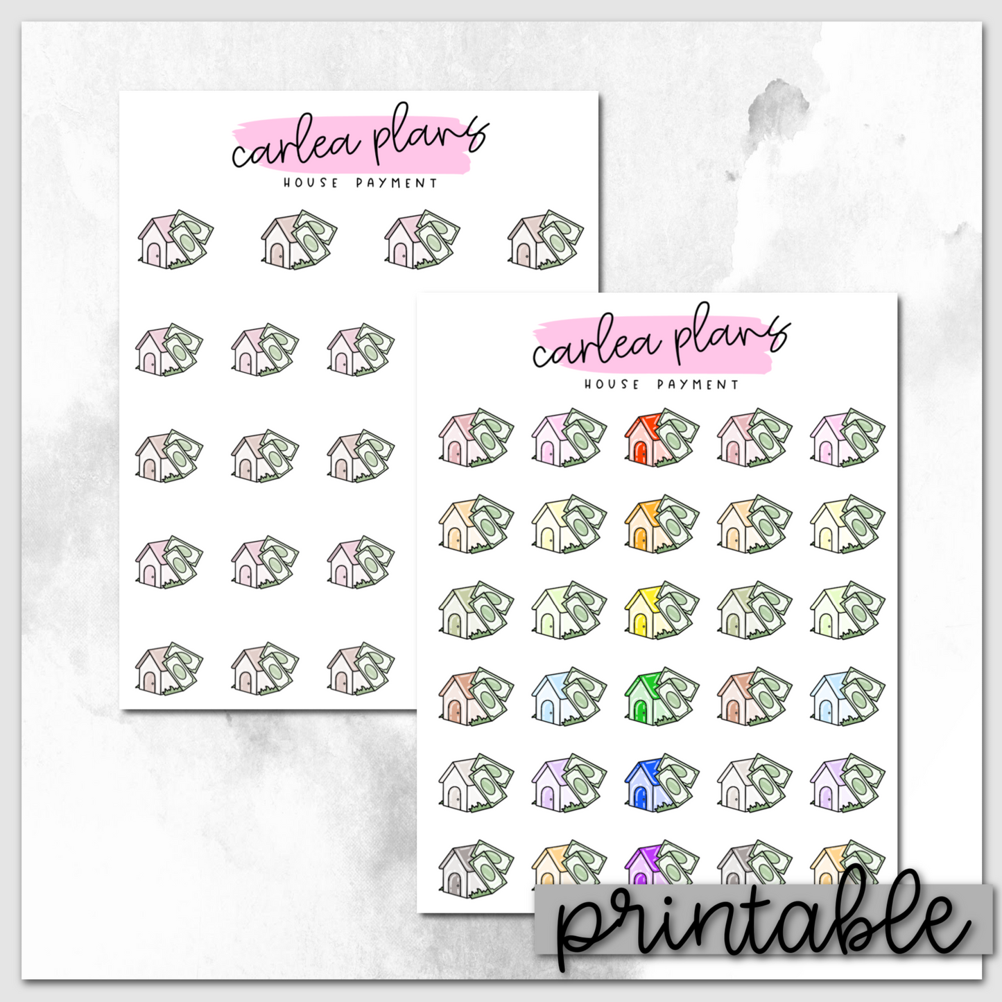 House Payment Icons | Printable Icons