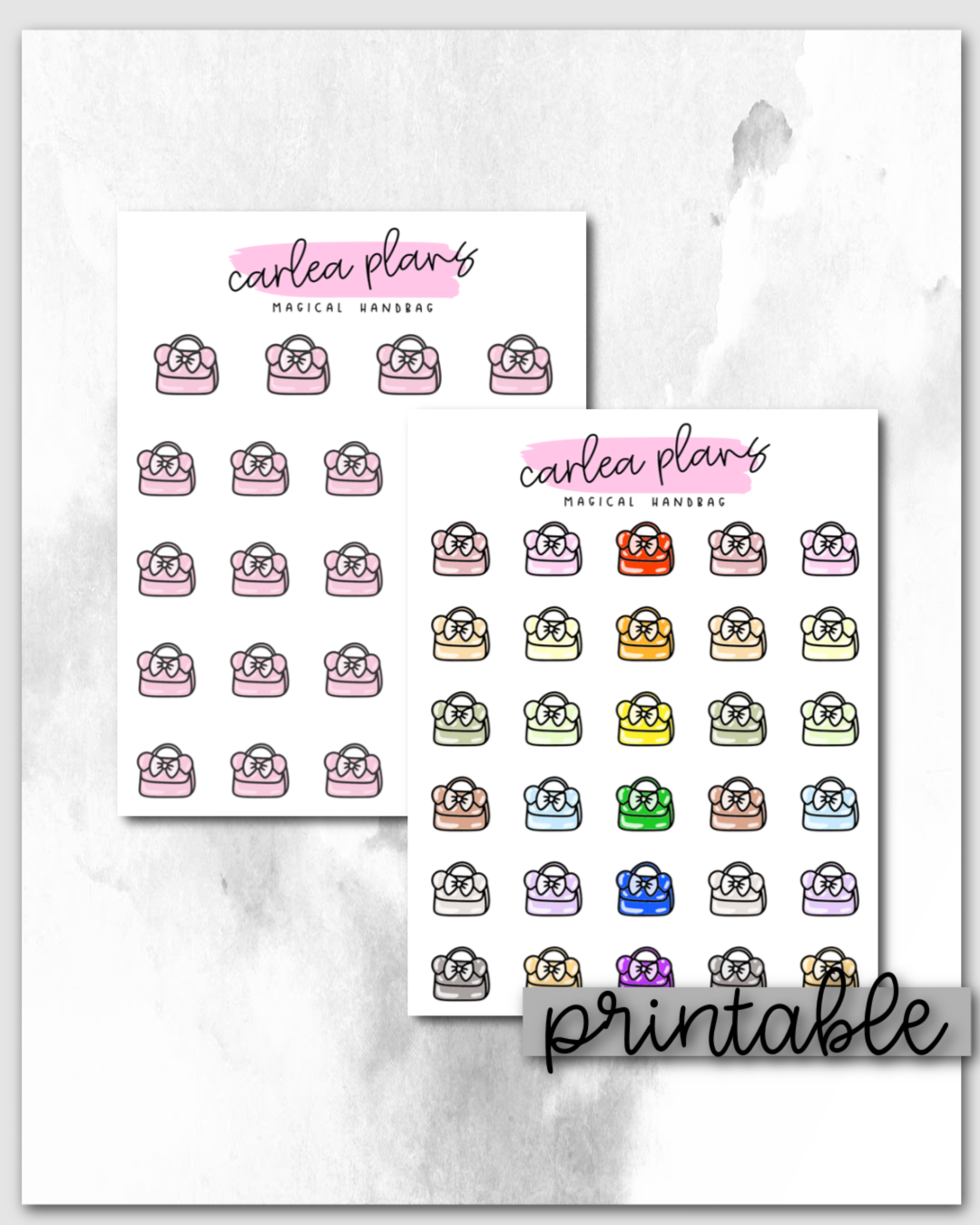Magical Handbag Icons | Printable Icons