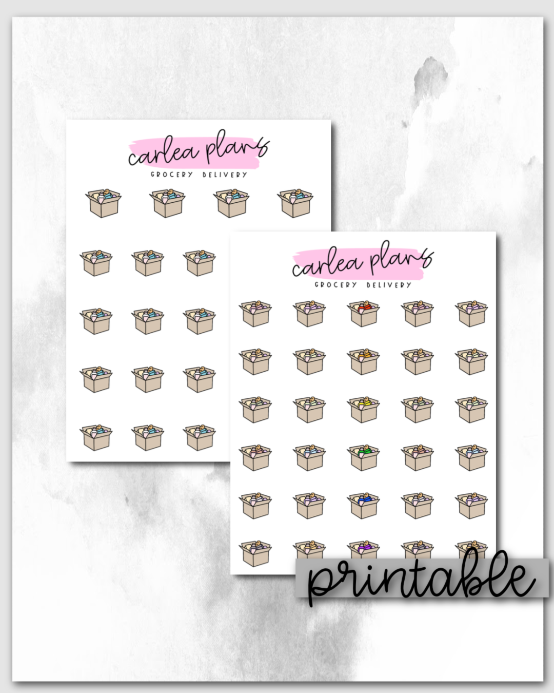 Grocery Delivery Icons | Printable Icons