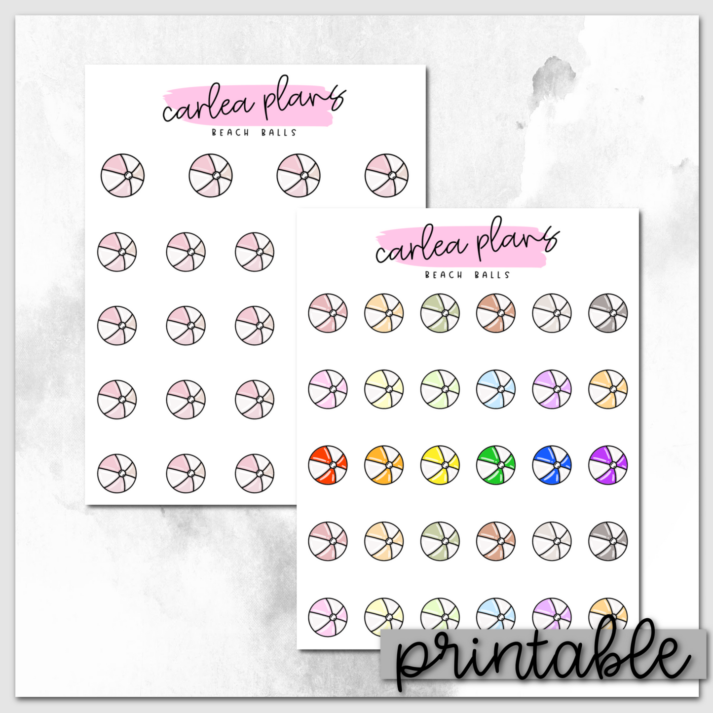 Beach Ball Icons | Printable Icons