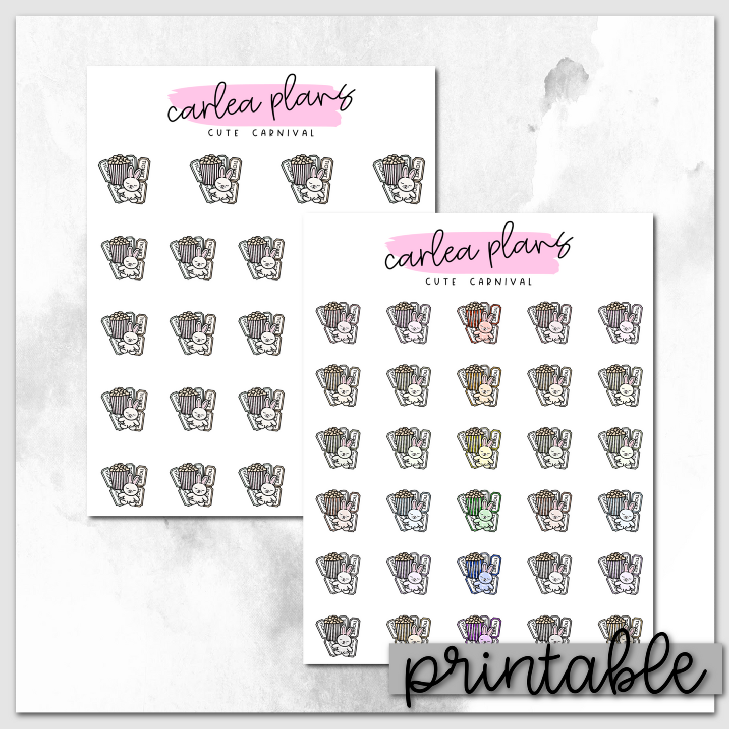 Cute Carnival Icons | Printable Icons