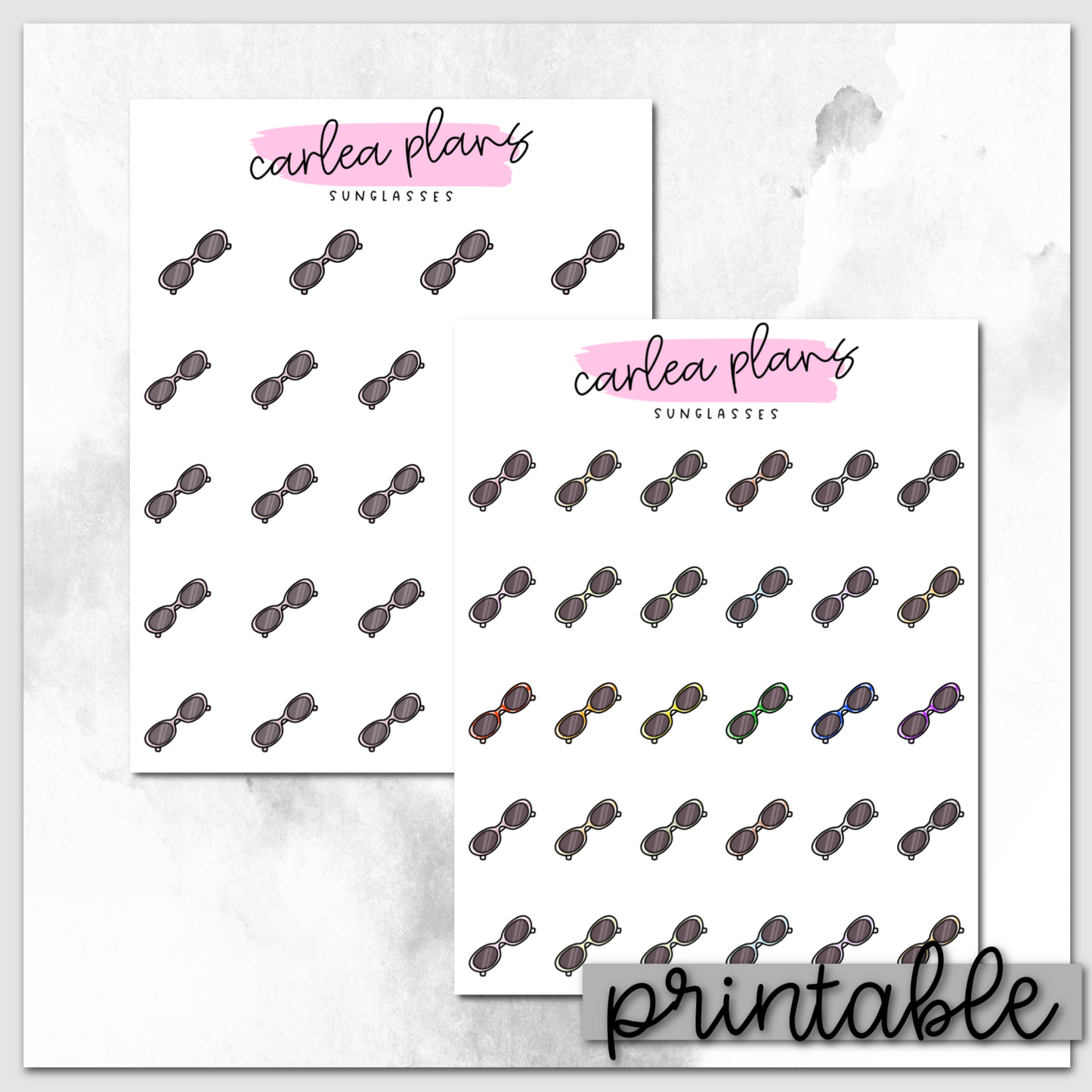 Sunglasses Icons | Printable Icons