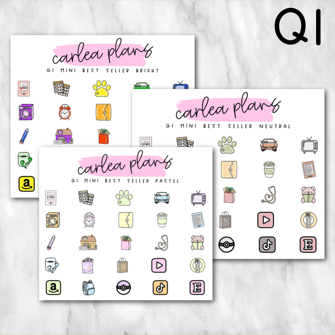 Mini Best Seller Icons | 2025 | Quarter 1