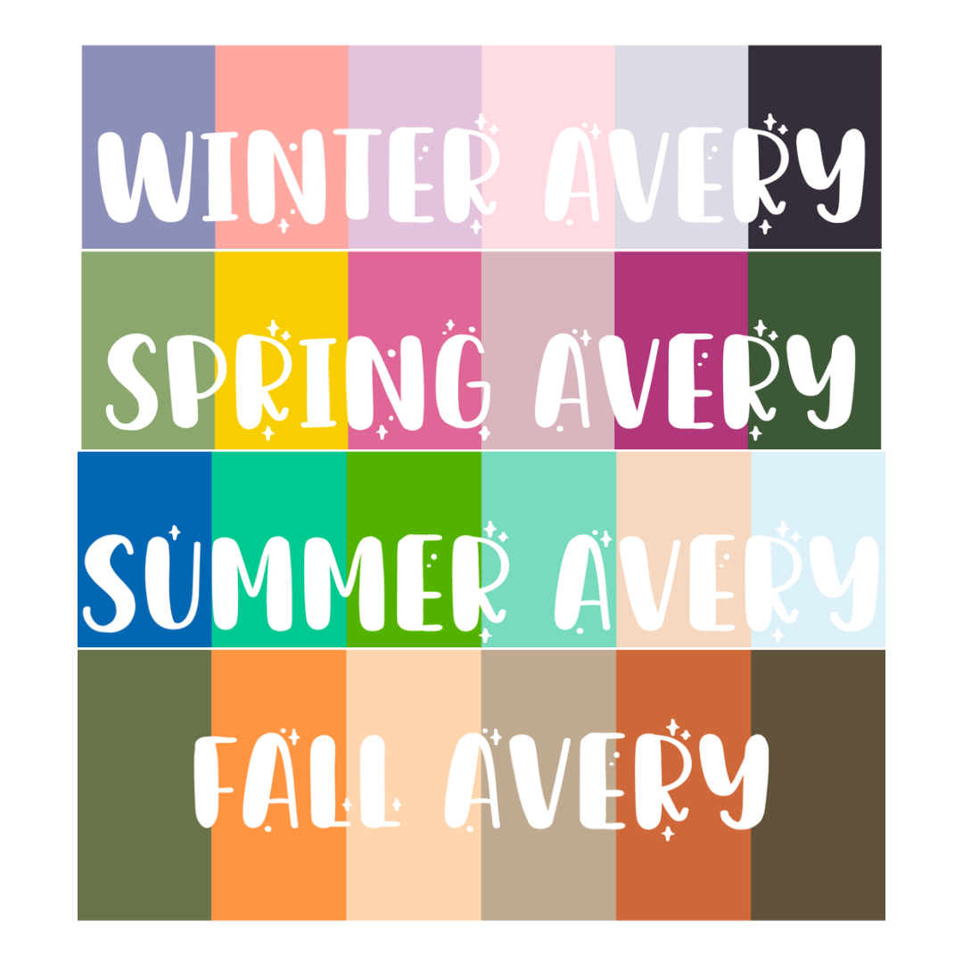 PRINTABLE 2025 Colorway Icons || Averys