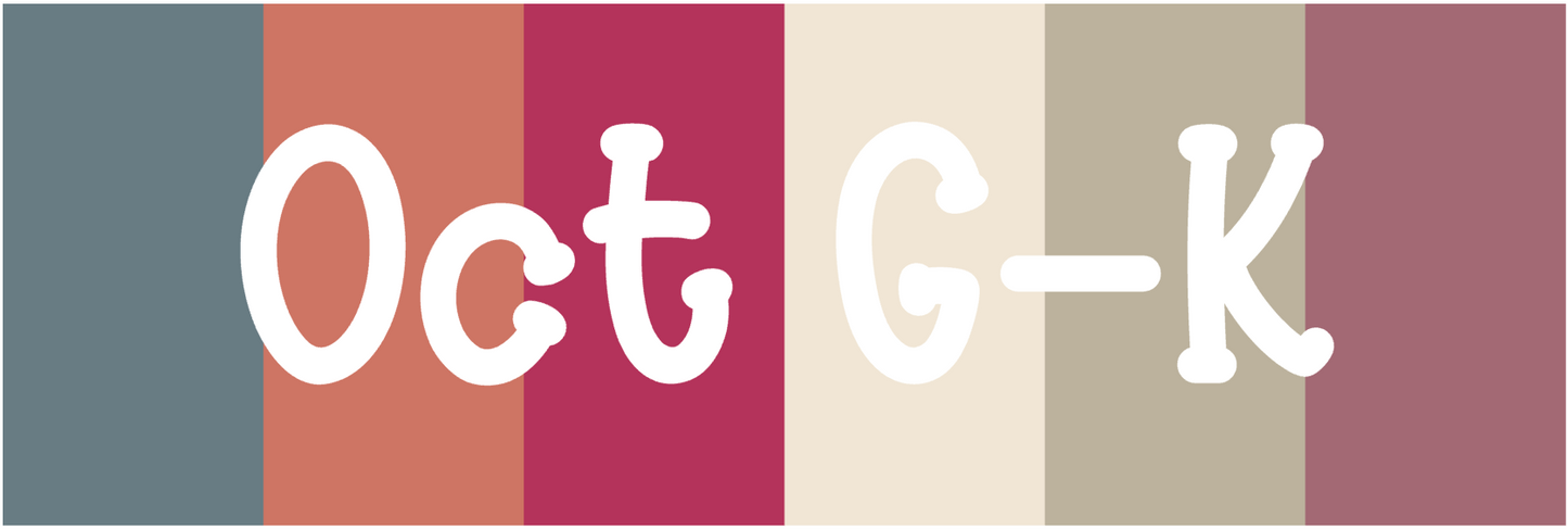 Color of the Month PRINTABLE Icons || G - K