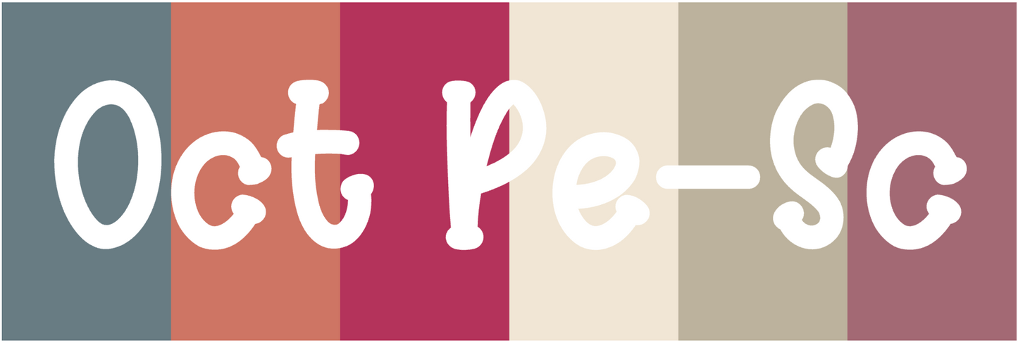 Color of the Month PRINTABLE Icons || Pe - Sc