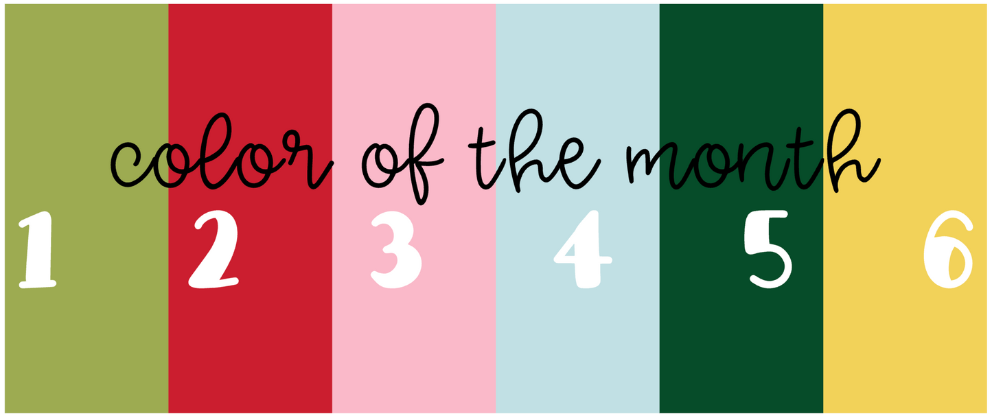 Color of the Month PRINTABLE || Solid Color Best Sellers