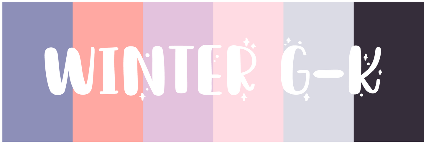PRINTABLE Winter 2025 Colorway Icons || G-K