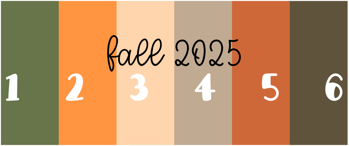 PRINTABLE Fall 2025 Colorway Icons || Solid Color Best Seller