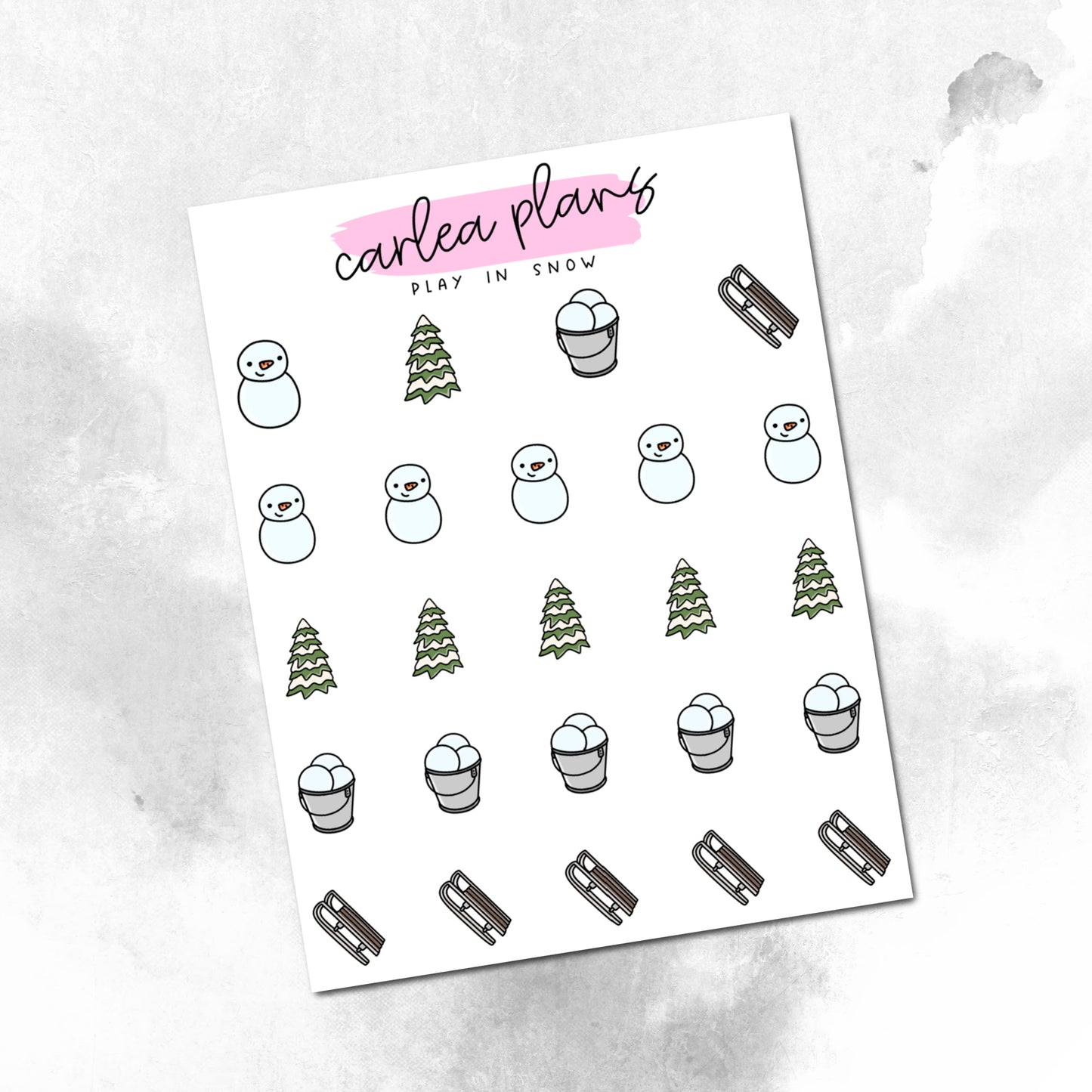 Play In Snow Icons