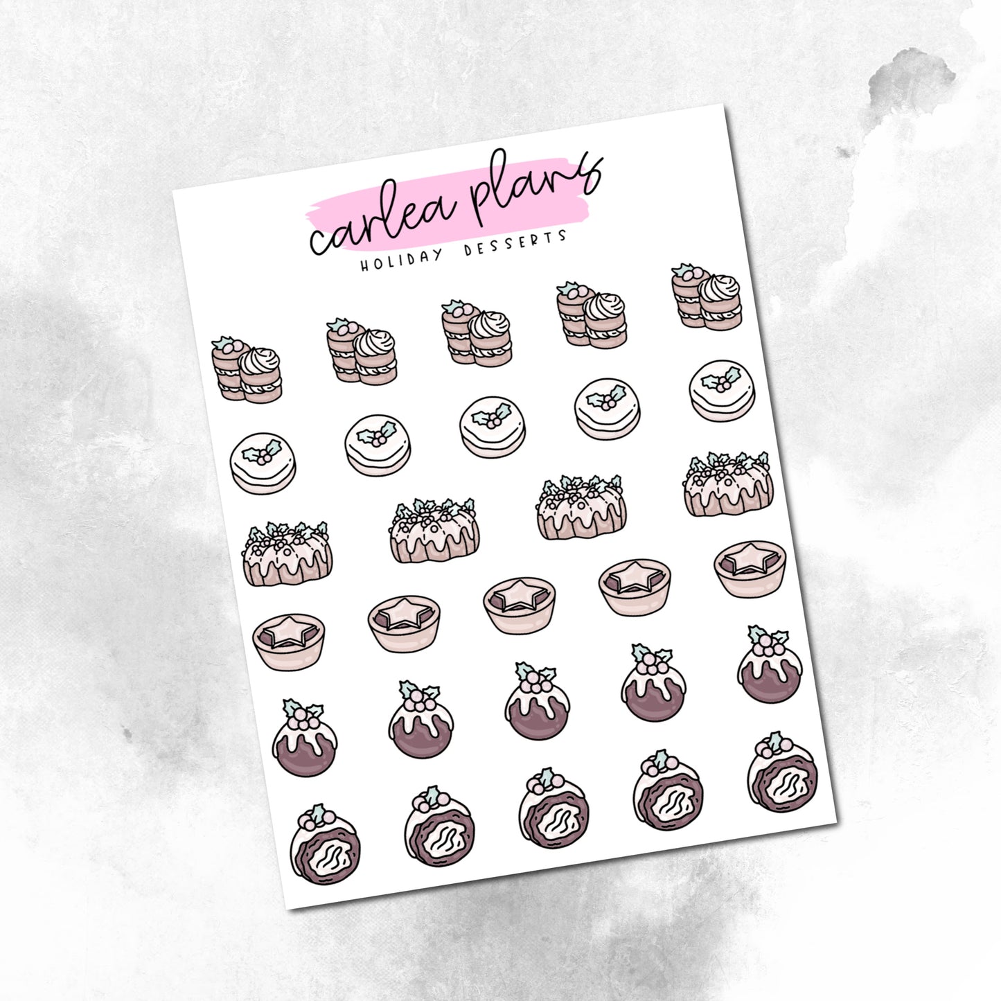 Holiday Desserts Icons