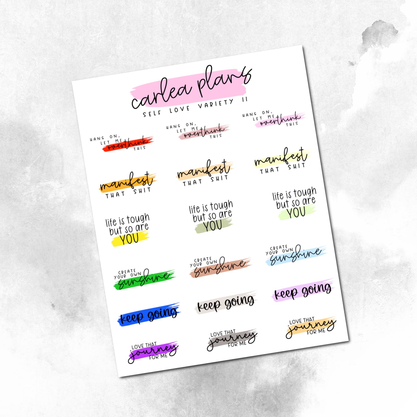 Self Love Quote Varieties