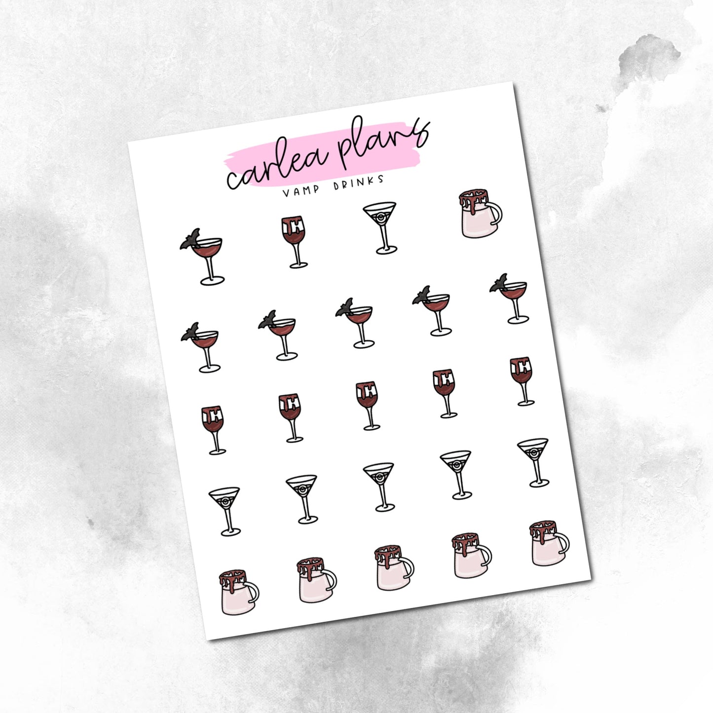 Vamp Drinks Icons
