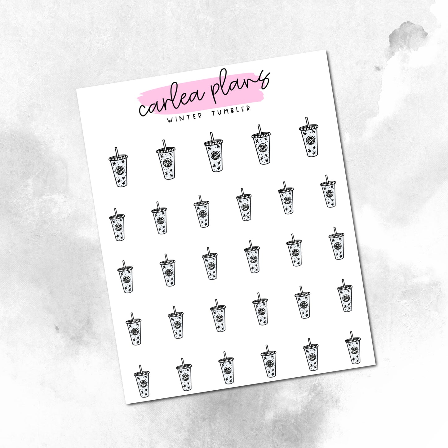 Winter Tumbler Icons