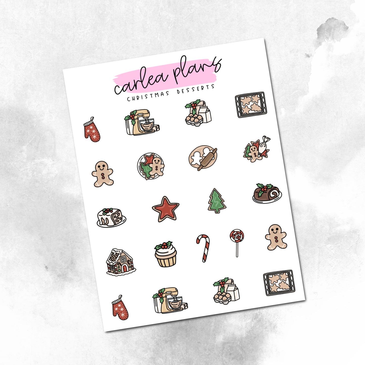 Christmas Desserts Icons