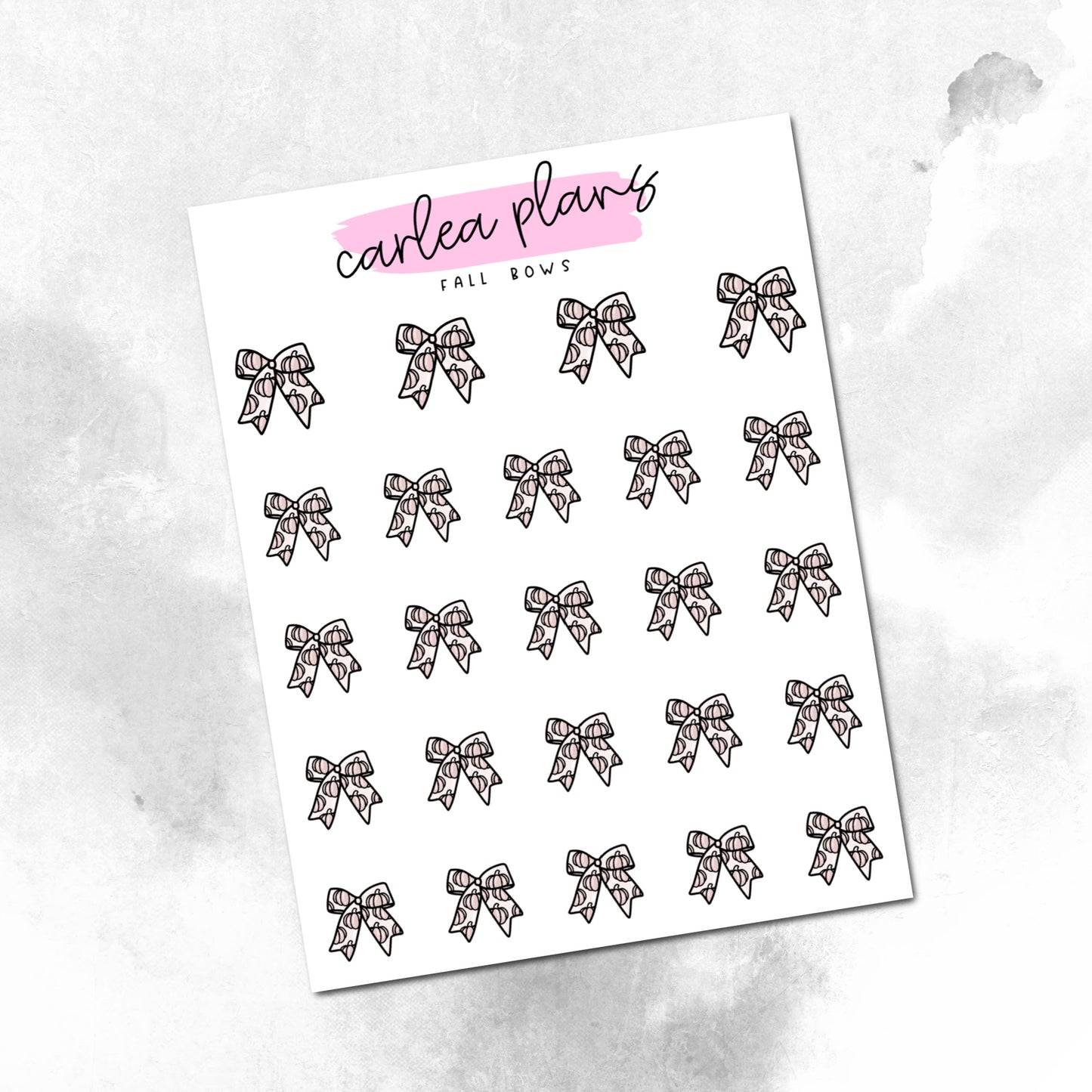 Fall Bow Deco Icons