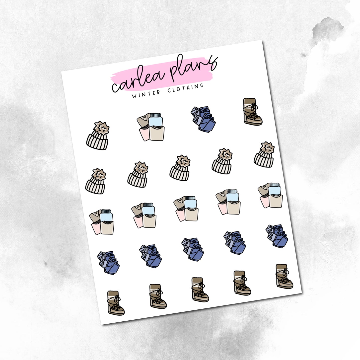 Winter Clothing Icons