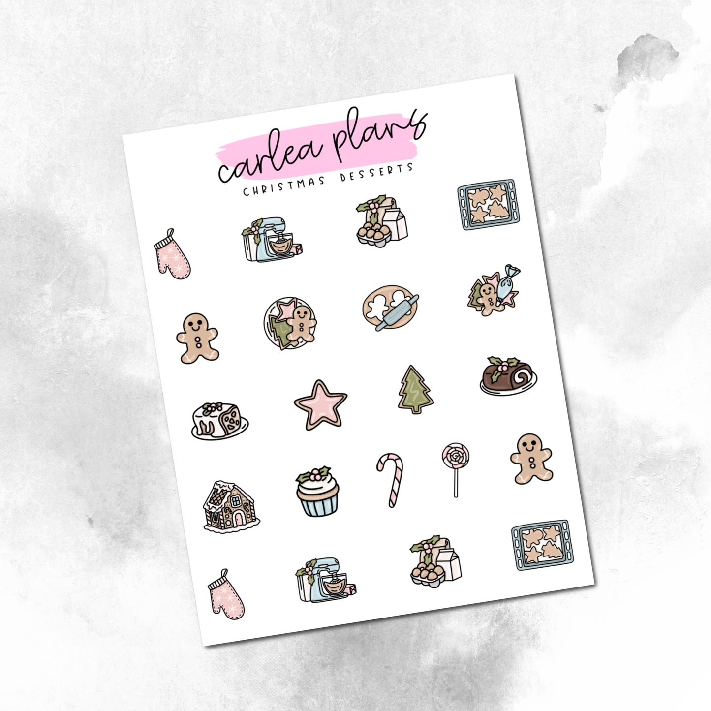 Christmas Desserts Icons