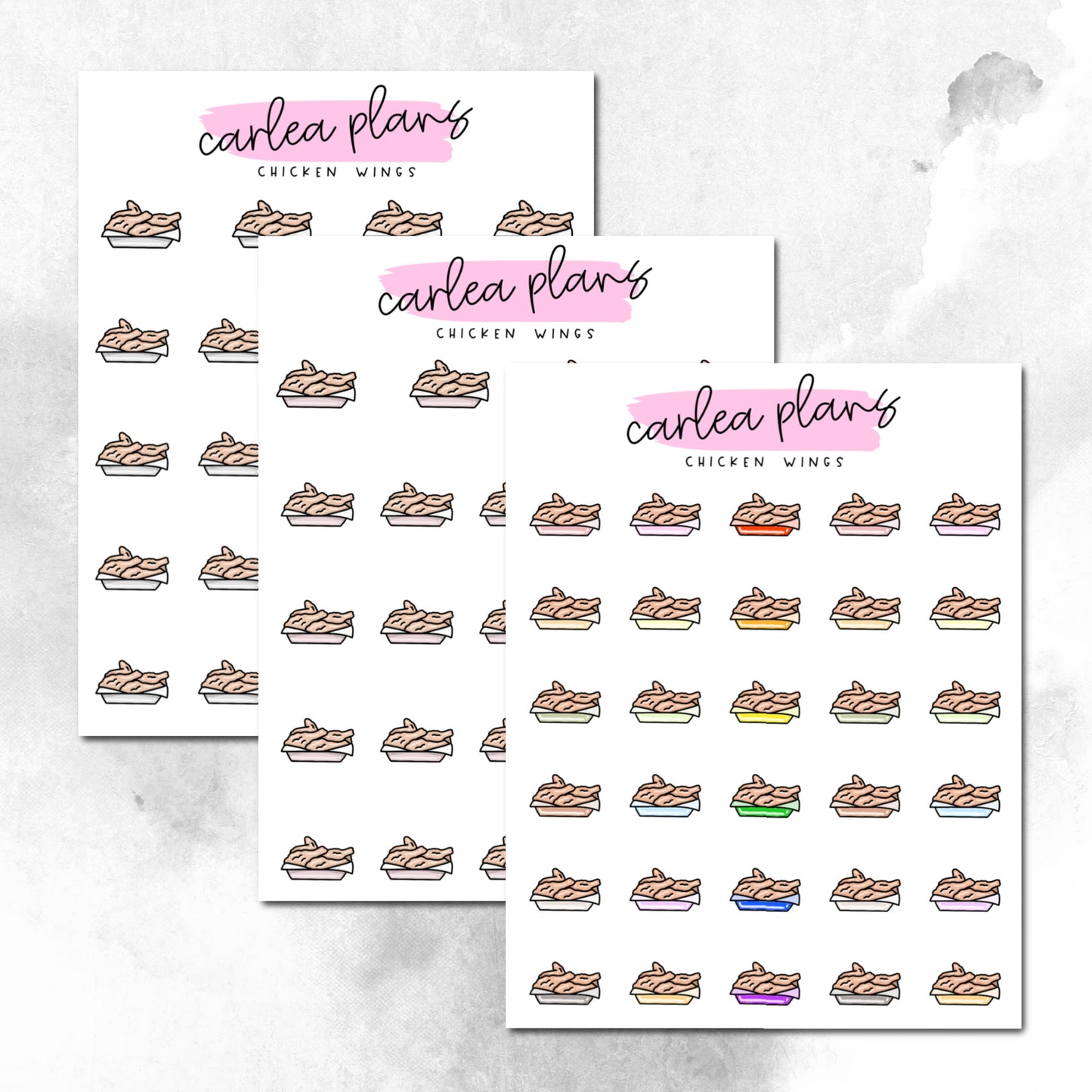 Chicken Wing Icons