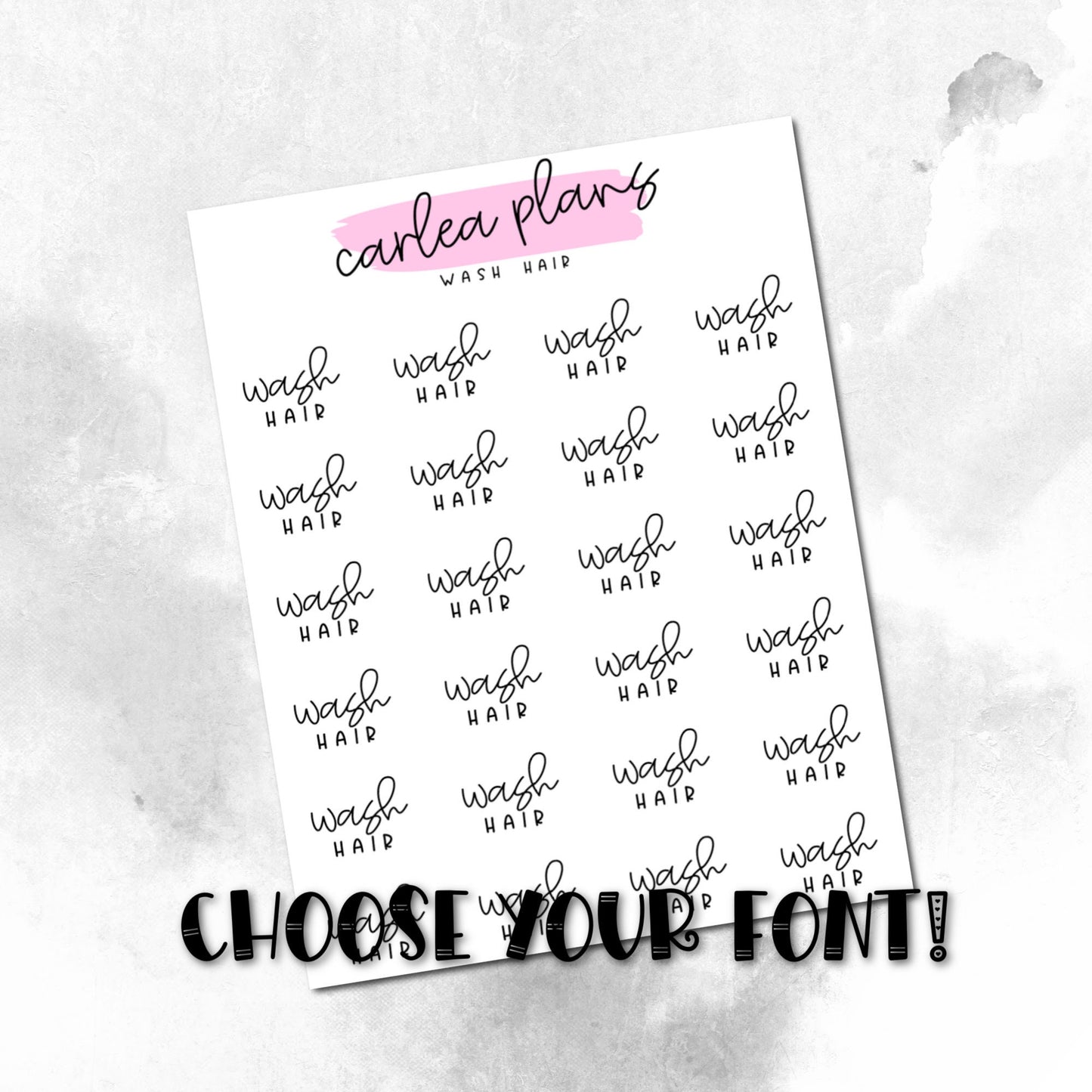 Wash Hair Script
