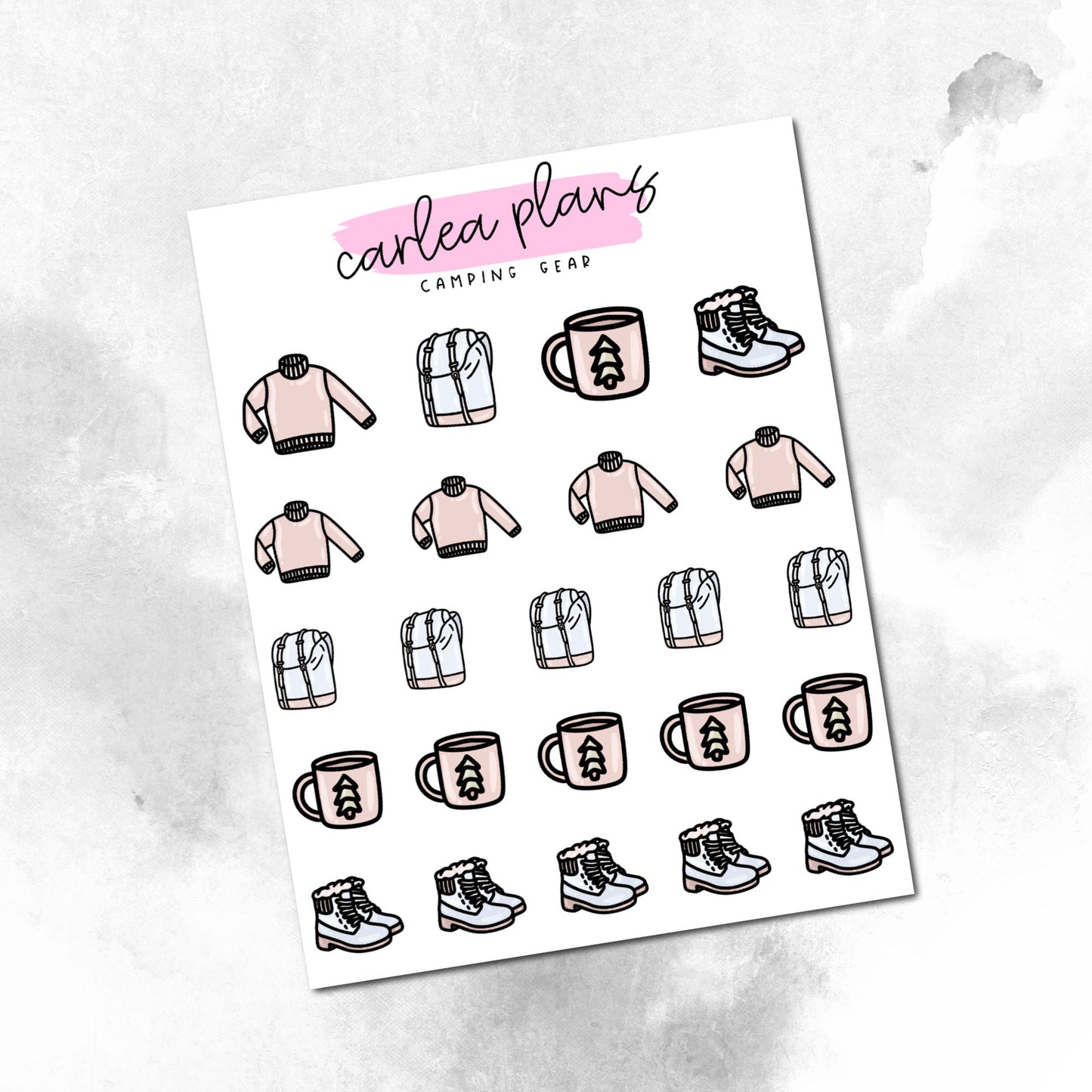 Camp Gear Icons