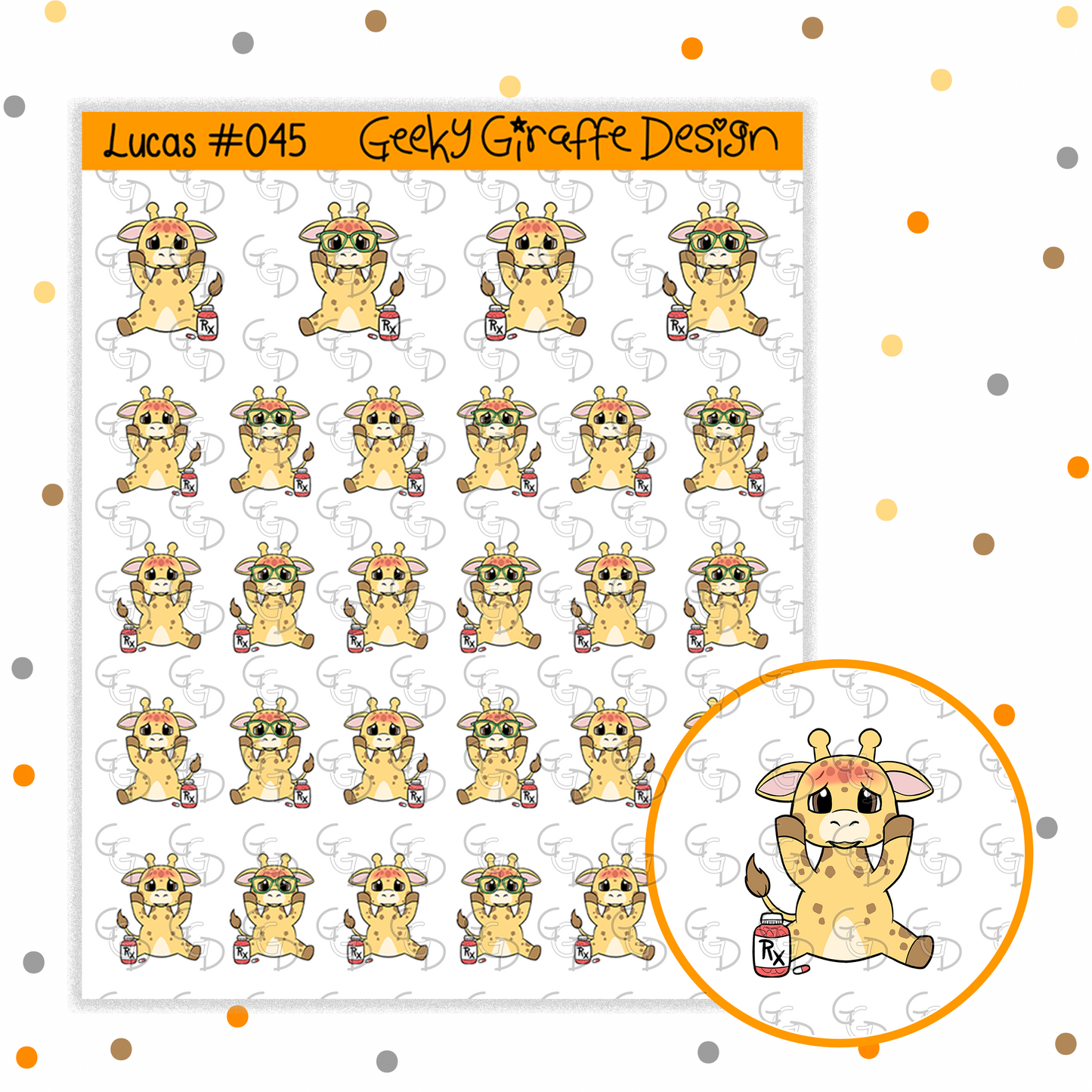 Lucas #045 - Geeky Giraffe Design Character *MUST buy character from her shop first!*