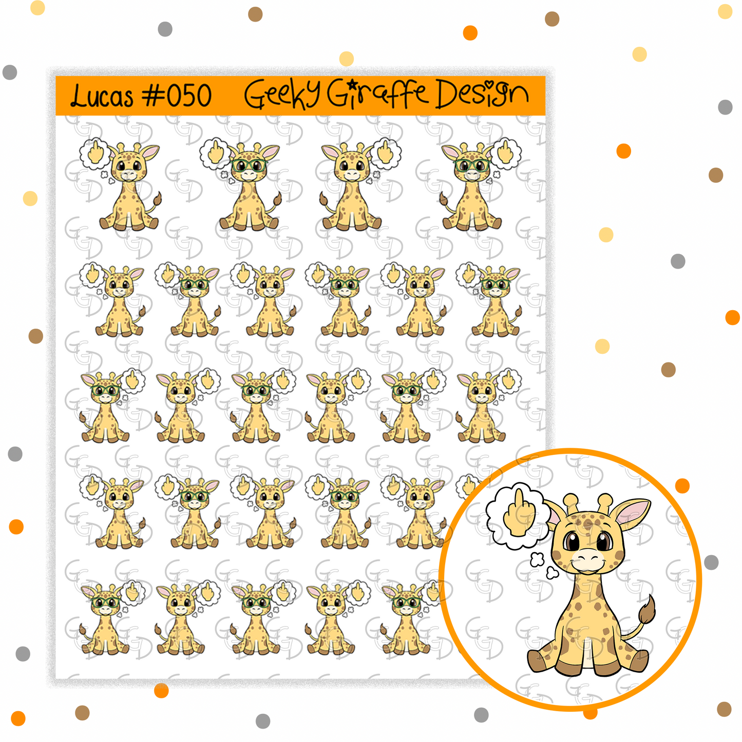 Lucas Bundle E - Geeky Giraffe Design Character *MUST buy character from her shop first!*