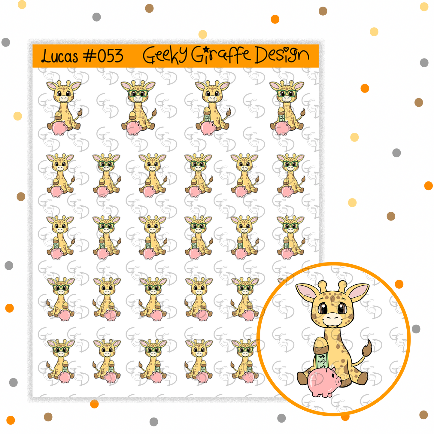 Lucas Bundle F - Geeky Giraffe Design Character *MUST buy character from her shop first!*