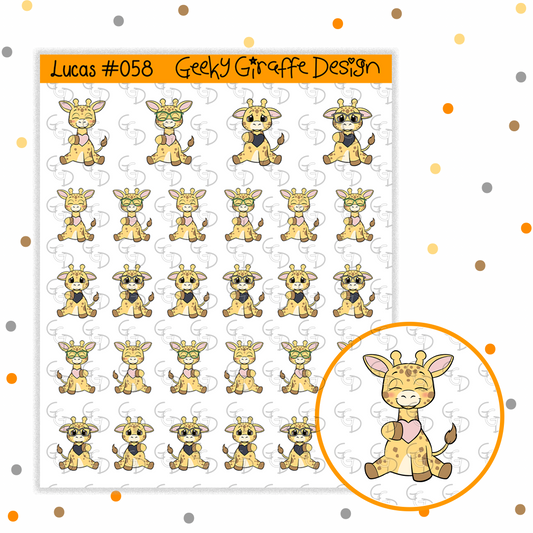 Lucas #058 - Geeky Giraffe Design Character *MUST buy character from her shop first!*
