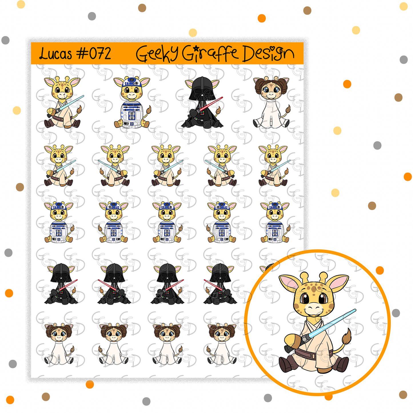 Lucas #072 - Geeky Giraffe Design Character *MUST buy character from her shop first!*