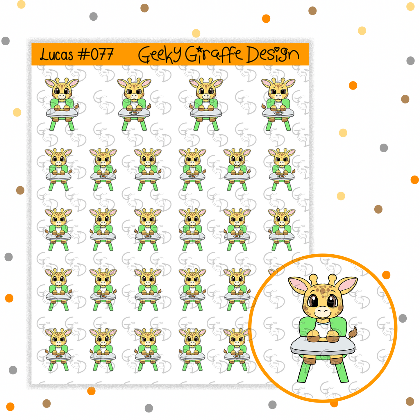 Lucas #077 - Geeky Giraffe Design Character *MUST buy character from her shop first!*