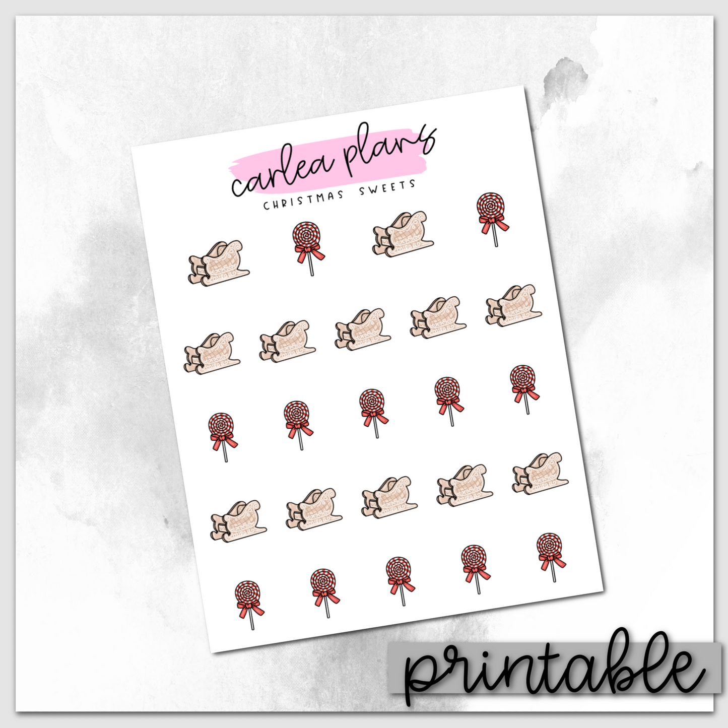 Christmas Sweets Icons | Printable Icons