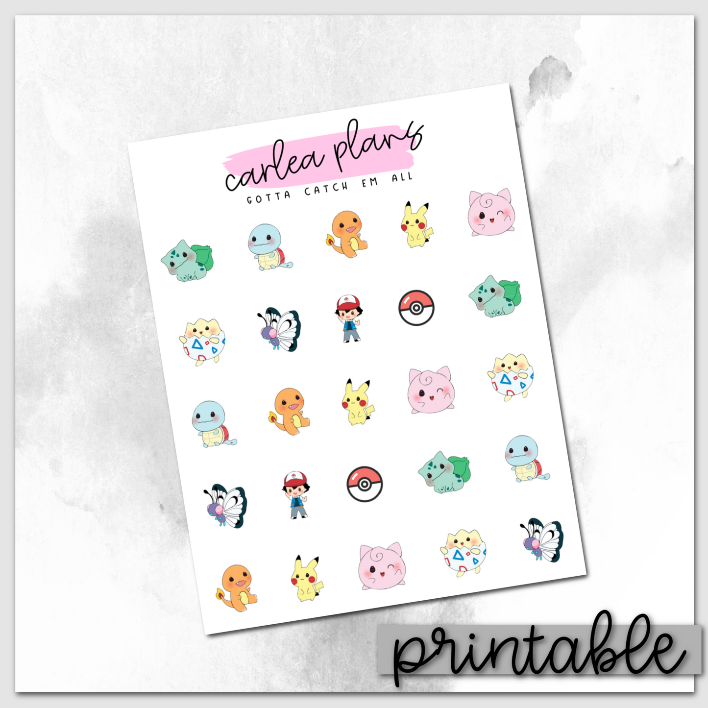 Gotta Catch Em All Icons | Printable Icons