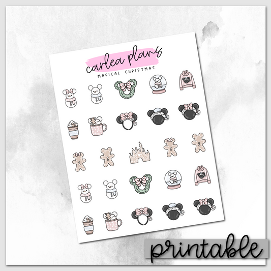 Magical Christmas Icons | Cute | Printable Icons