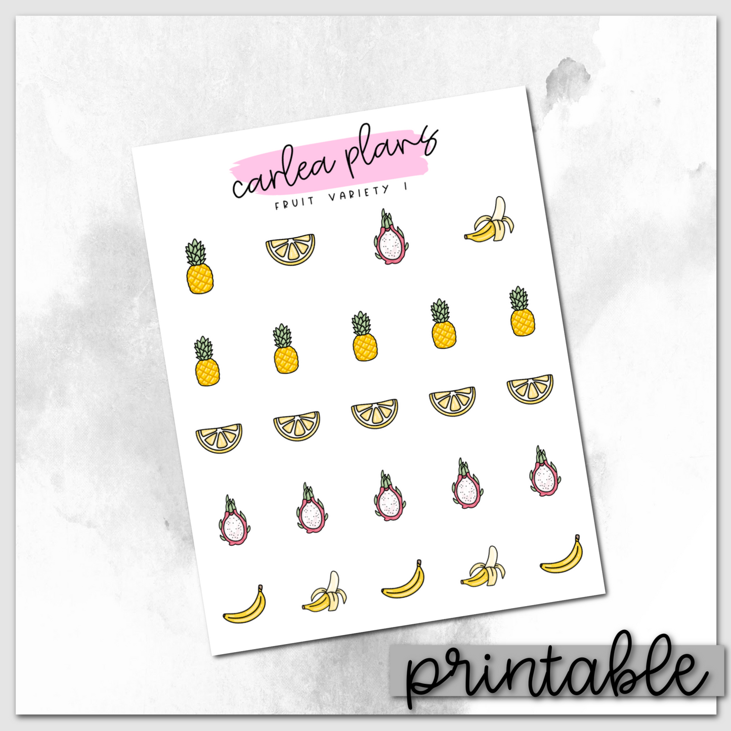 Fruit Variety I Icons | Printable Icons