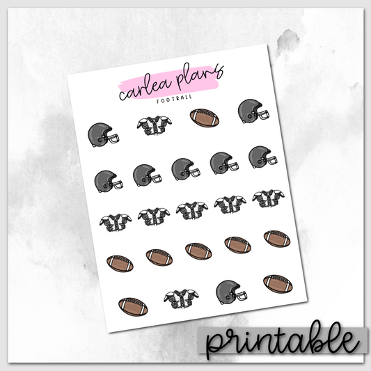 Football Sampler | Printable Icons