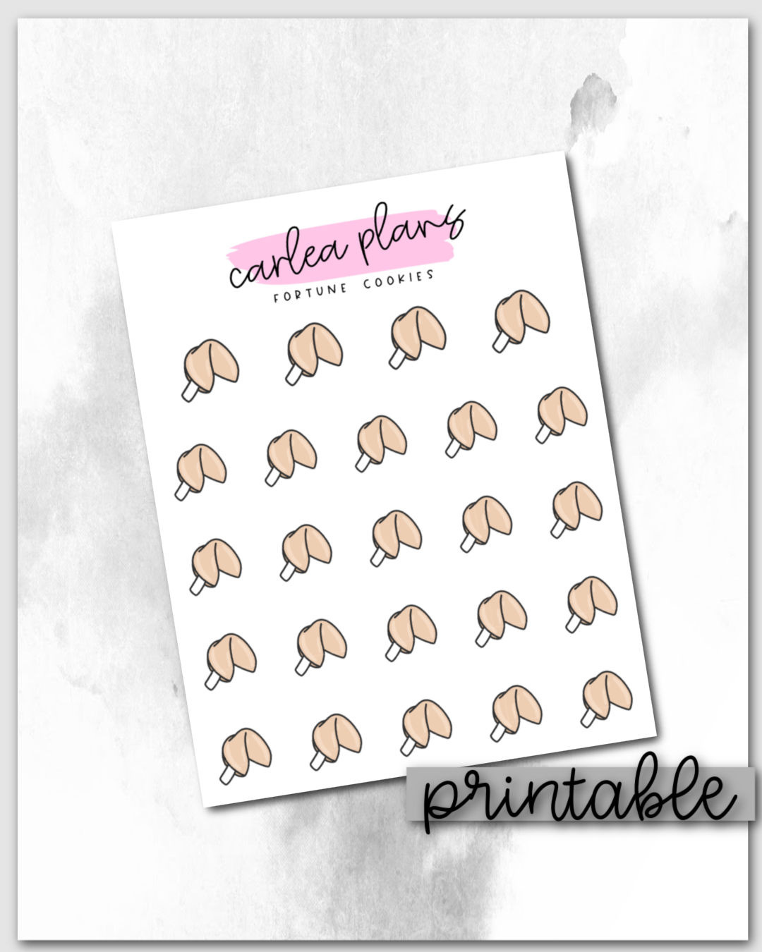 Fortune Cookie Icons | Printable Icons