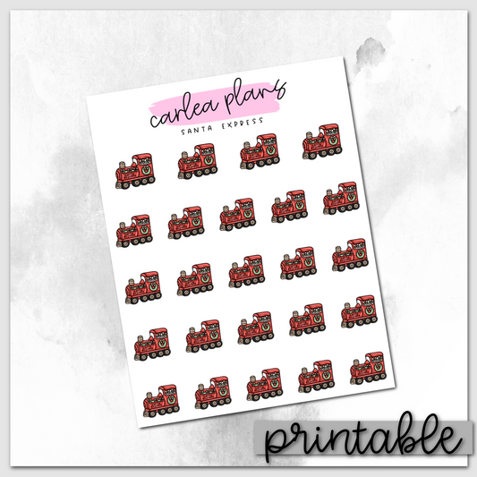 Santa Express Icons | Printable Icons