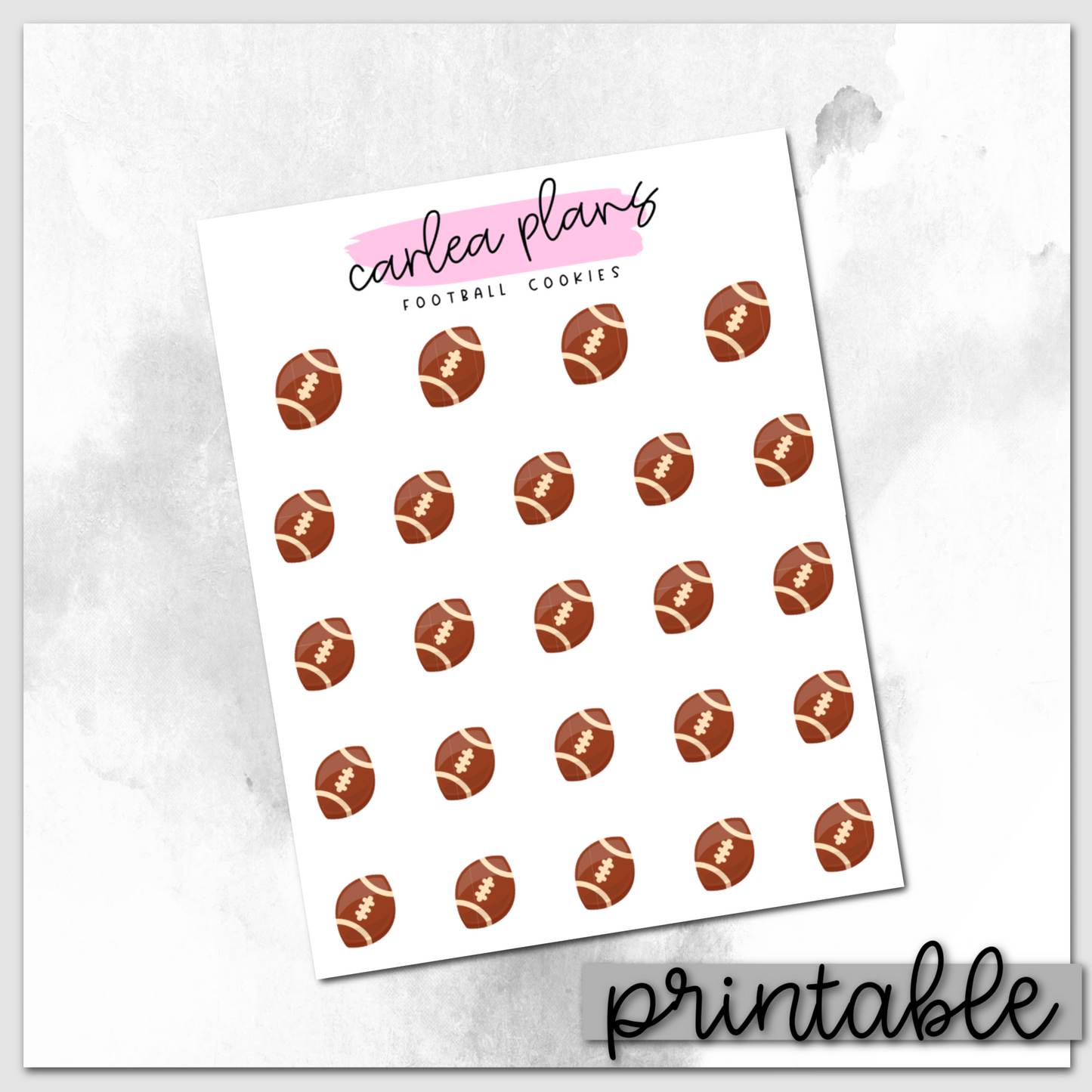 Football Cookies Icons | Printable Icons