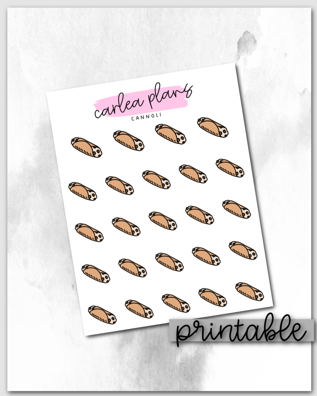 Cannoli Icons | Printable Icons