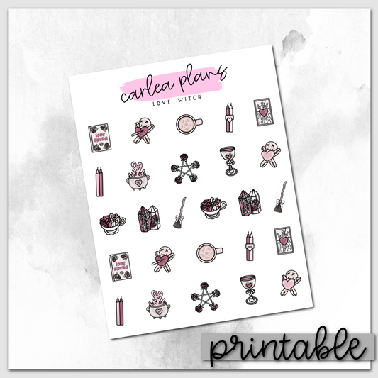 Love Witch Icons | Printable Icons