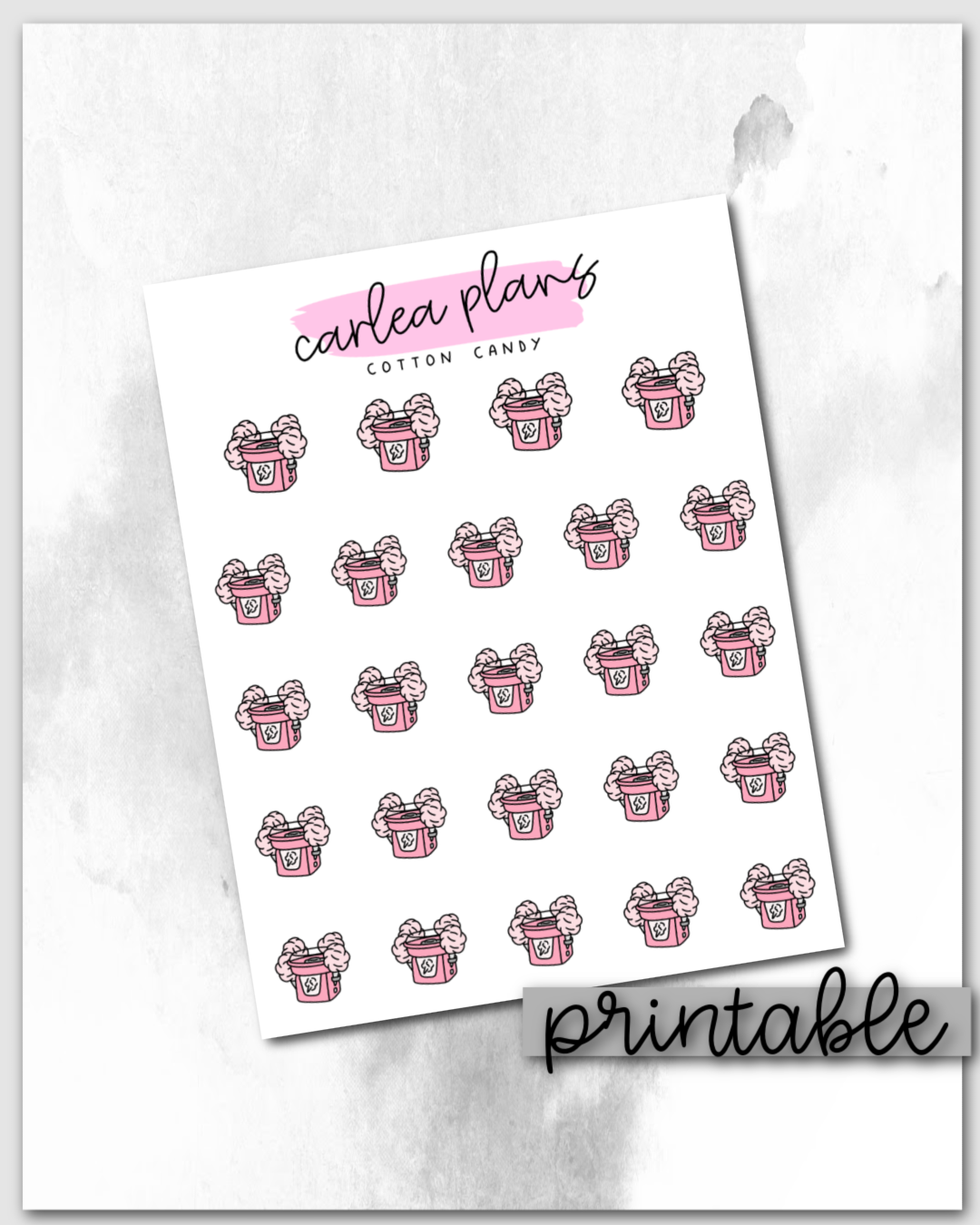 Cotton Candy Icons | Printable Icons