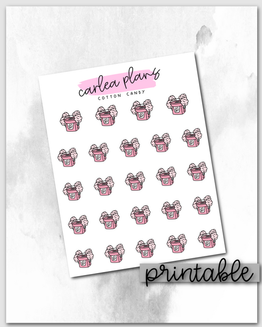 Cotton Candy Icons | Printable Icons