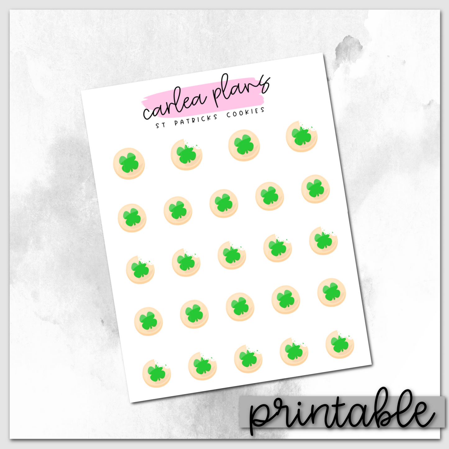 St Patrick's Cookies Icons | Printable Icons