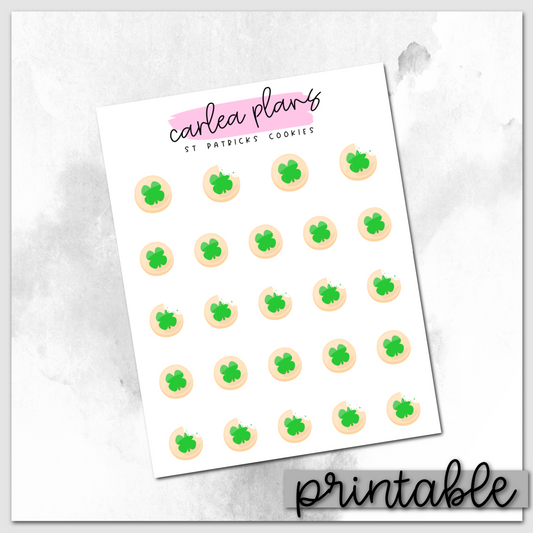 St Patrick's Cookies Icons | Printable Icons