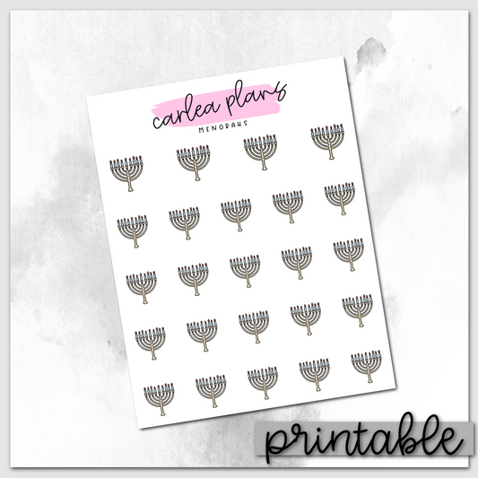 Menorah Icons | Printable Icons